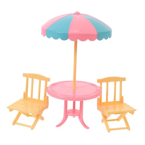ERINGOGO 2 Sätze Miniatur Strandstuhl Teilig aus Hochwertigem Abs Detaillierte Miniatur Strandmöbel mit Sonnenschirm Dekoratives Puppenzubehör für Puppenhaus und Strandthemen ERINGOGO 2 Sätze Miniatur Strandstuhl Teilig aus Hochwertigem Abs Detaillierte Miniatur Strandmöbel mit Sonnenschirm Dekoratives Puppenzubehör für Puppenhaus und Strandthemen von ERINGOGO