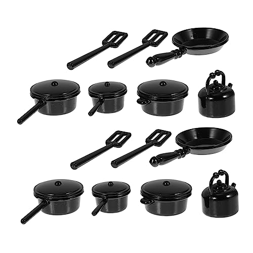 ERINGOGO 2sätze Küchenutensilien Set Teiliges Miniatur-küchenset Hochwertigem Für Spielzeughäuser Für Rollenspiele Und Kreative Deko von ERINGOGO