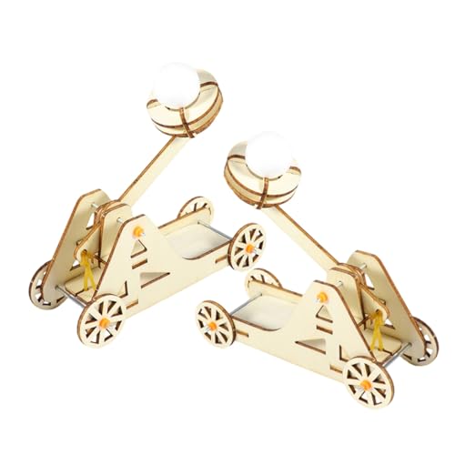 ERINGOGO 2 Sätze Trebuchet Kit Holz Bausatz für Physik Experimente Historisch Realistisches DIY Schleuder Modell Pädagogisches Stem für Ingenieurwissenschaften Teamprojekte Lernspaß von ERINGOGO