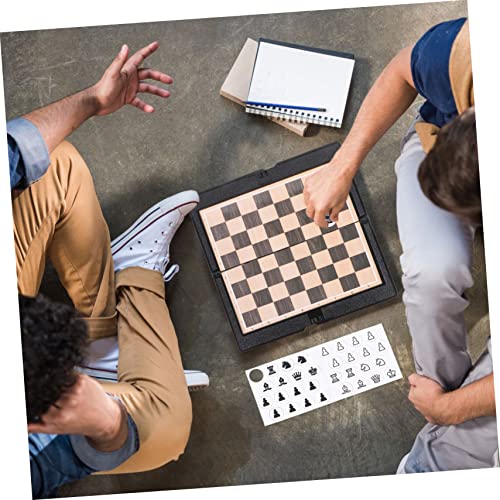 ERINGOGO 2 Satz Faltbares Magnet Schachspiel Set Tragbares Reiseschach Spielbrett Schwarz Robust für Party und Familienspaß ERINGOGO 2 Satz Faltbares Magnet Schachspiel Set Tragbares Reiseschach Spielbrett Schwarz Robust für Party und Familienspaß von ERINGOGO