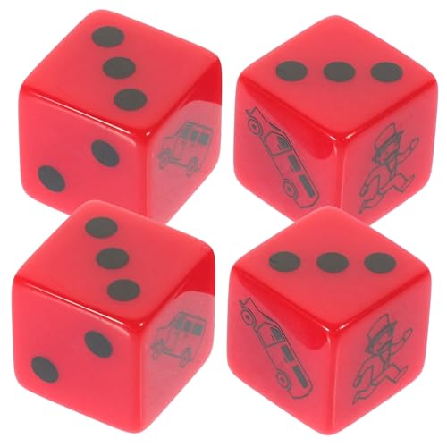 ERINGOGO 2 Satz Spiele Rote und Weiße Spielwürfel für Brettspiele Kartenspiele und Gesellschaftsspiele Partys Familienfeiern und Outdoor Aktivitäten von ERINGOGO