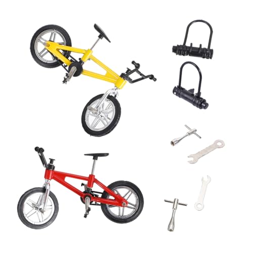 ERINGOGO 2 Sets Finger Radfahren Brettspiel Zahlen Sportspielzeug Fahrrad Finger Sensorikspielzeug Finger Radfahren Kognitives Schreibtischspielzeug Fingerspielzeug von ERINGOGO