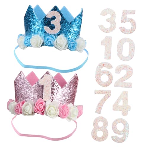 ERINGOGO 2 Sets Kindergeburtstagshut Geburtstagstortenhut Geburtstagshüte 1 Geburtstagspartyhut Mädchen Kronenhut Kindergeburtstagshut Partyhüte Lustige Hüte Erster Geburtstag Krone ERINGOGO 2 Sets Kindergeburtstagshut Geburtstagstortenhut Geburtstagshüte 1 Geburtstagspartyhut Mädchen Kronenhut Kindergeburtstagshut Partyhüte Lustige Hüte Erster Geburtstag Krone von ERINGOGO