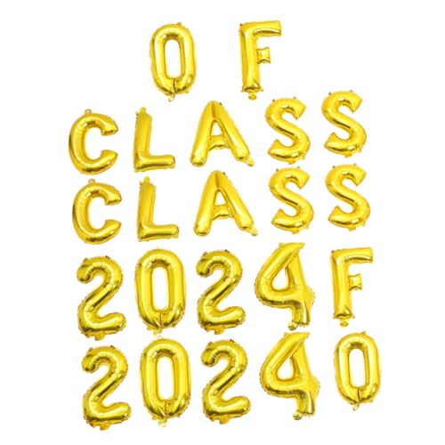 ERINGOGO 2 Sets Party Ballon Set Dekorationen Marineblaue Ballons Weiße Ballongirlande Partyzubehör Großer Abschlussballon Verschiedene Fiesta Folienballons Zahlen Goldene von ERINGOGO
