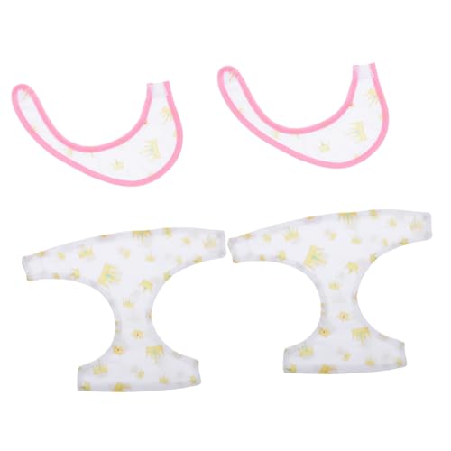 ERINGOGO 2 Sets Puppenunterwäsche Mundtuch Puppenwindel Lätzchen Puppenanziehsachen Puppenoutfits Junge Puppenzubehör Puppenteile Lätzchen Puppenwindeln Windeln Stoff von ERINGOGO
