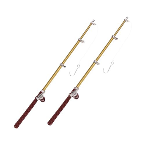 ERINGOGO 2stücke Mini Angelruten Miniatur Angelruten Für Zubehör Dekorative Spielzeug Für Bastelprojekte Für Sammler ERINGOGO 2stücke Mini Angelruten Miniatur Angelruten Für Zubehör Dekorative Spielzeug Für Bastelprojekte Für Sammler von ERINGOGO