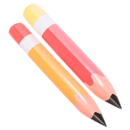 ERINGOGO 2 Stück Aufblasbare Bleistifte PVC Langlebig Leicht zu Aufblasen Geburtstagsdeko und Schulanfang Partydekoration in Rot und Orange für Klassenzimmer und Fotorequisiten ERINGOGO 2 Stück Aufblasbare Bleistifte PVC Langlebig Leicht zu Aufblasen Geburtstagsdeko und Schulanfang Partydekoration in Rot und Orange für Klassenzimmer und Fotorequisiten von ERINGOGO