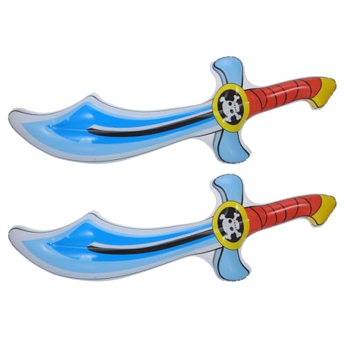 ERINGOGO 2 Stück Aufblasbares Piratenmesser Link Prop Halloween Party Schwerter Aufblasbares Schaumschwert Für Aufblasbares Piratenschwert Kinderkostüm Piratenkostüm Pvc von ERINGOGO