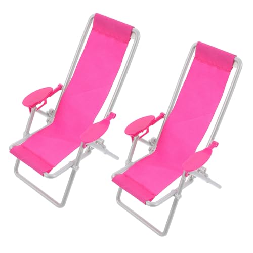 ERINGOGO 2stücke Mini Dekorationsstühle Für Puppenhäuser Kreative Strandliegestühle Für Mädchen Spielzeug Und Bildungsaccessoire Für Fantasievolles von ERINGOGO