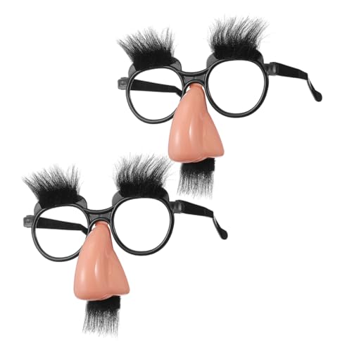 ERINGOGO 2 Stück Bartbrillen Lustige Brillen Für Erwachsene Halloween Brillen Augen Aprilscherz Brillen Halloween Brillen Für Erwachsene Halloween Augenbrillen Für Erwachsene von ERINGOGO