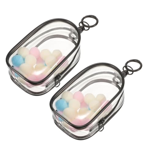 ERINGOGO 2 Stück Blindbox-babytasche Schlüsselanhänger Für Puppentaschen Netz Tragehilfe Für Babypuppen Puppenträger Schlüsselanhängeretui Für Minifiguren Vitrine Schlüsselanhänger Plastik von ERINGOGO