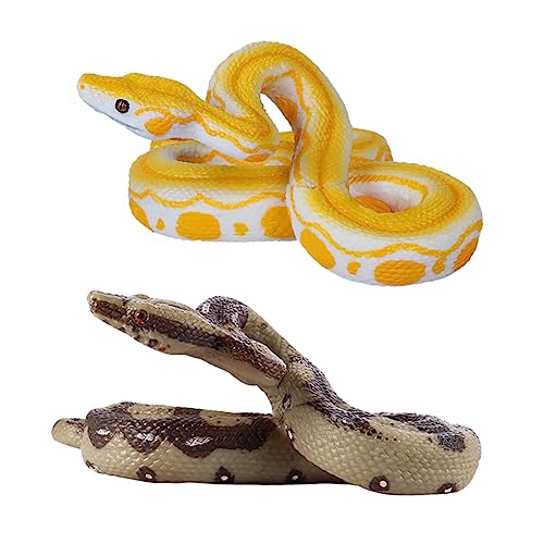 ERINGOGO 2 Stück Boa Constrictor mit hoher Simulation für kinderspielzeug hühner kinderknallzeug Toys Schlange Riese Boa-Modell Reptilienmodell von ERINGOGO