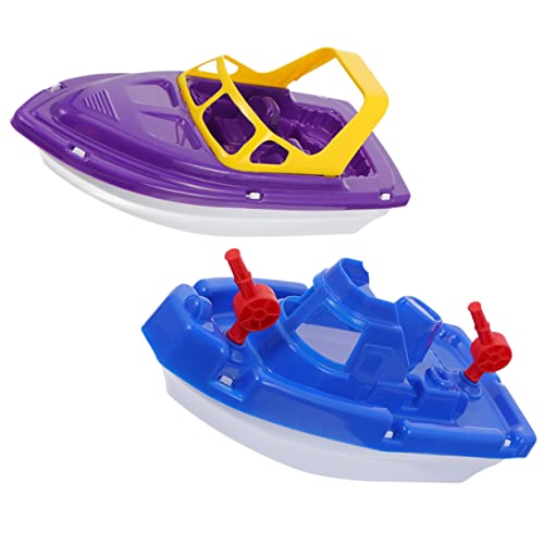 ERINGOGO 2 Stück Boot Badewanne Boot Badespielzeug Boote Für Badewanne Cartoon-yachtspielzeug Kleines Bootsspielzeug Badespielzeug Für Kleinkinder 3-4 Jahre Badeboote Plastik von ERINGOGO