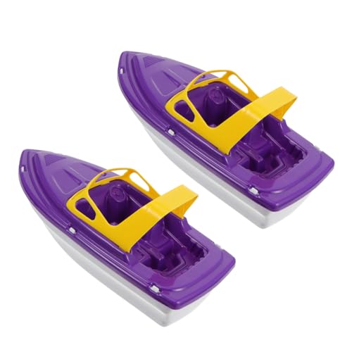 ERINGOGO 2 Stück Bunte Set Spielzeugboote für Kunststoff Bade und Strandspielzeug mit Lustigem Cartoon Design Geeignet für Kleinkinder Jahre Kreativität und Hand Auge Koordination von ERINGOGO