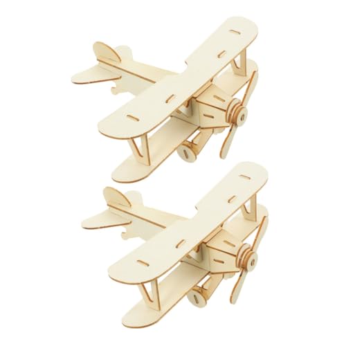 ERINGOGO 2 Stück DIY Holzflugzeug Modellbausatz Teilig aus Holz Kindersicherer zur Kreativen Entwicklung Interaktives Lernspielzeug für Schulprojekte und Gemeinsames ERINGOGO 2 Stück DIY Holzflugzeug Modellbausatz Teilig aus Holz Kindersicherer zur Kreativen Entwicklung Interaktives Lernspielzeug für Schulprojekte und Gemeinsames von ERINGOGO