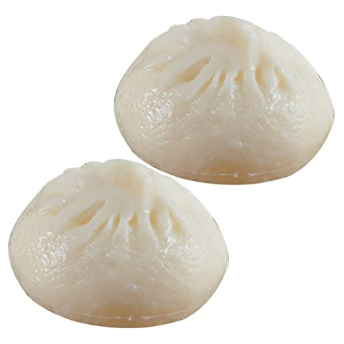 ERINGOGO 2 Stück Deko Dumpling Modelle Realistische Dim Sum für Lernspielzeug und Fotorequisiten Langlebig und Sicher für Kreative Dekoration von ERINGOGO