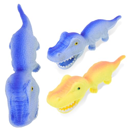 ERINGOGO 2 Stück Dinosaurier Zum Entpacken Quetschspielzeug Tragbares Stressspielzeug Tragbares Dehnbares Kleines Dekompressionsspielzeug Dekompressionsspielzeug von ERINGOGO