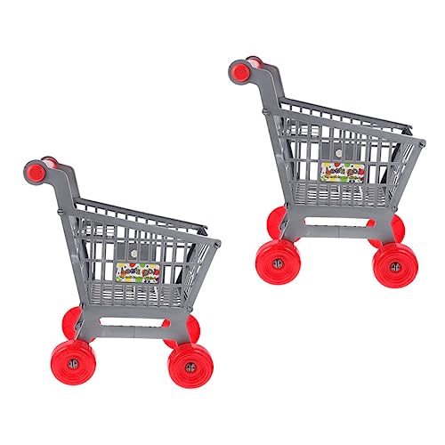 ERINGOGO 2 Stück Einkaufswagen Realistische Supermarkt Trolleys aus Kindersicherem Material Fördert Motorische Fähigkeiten und Nachahmungsspiele für Kleinkinder und Laufanfänger ERINGOGO 2 Stück Einkaufswagen Realistische Supermarkt Trolleys aus Kindersicherem Material Fördert Motorische Fähigkeiten und Nachahmungsspiele für Kleinkinder und Laufanfänger von ERINGOGO