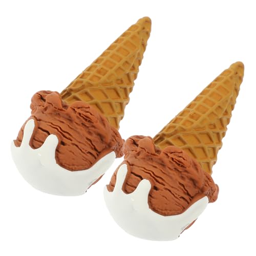 ERINGOGO 2 Stück Eiscreme Modell Gefälschte Eiscreme Formen Künstliche Eistüte Partyzubehör Zum Thema Eiscreme Simulation Eistüte Eiscreme Dessert Display Modelle Kleine ERINGOGO 2 Stück Eiscreme Modell Gefälschte Eiscreme Formen Künstliche Eistüte Partyzubehör Zum Thema Eiscreme Simulation Eistüte Eiscreme Dessert Display Modelle Kleine von ERINGOGO