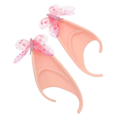 ERINGOGO 2 Stück Elfenohren Halloween Cosplay Ohraccessoire für Kostümparty und Fasching Leicht und Bequem Auffälliges Design für Einzigartige Verkleidung von ERINGOGO
