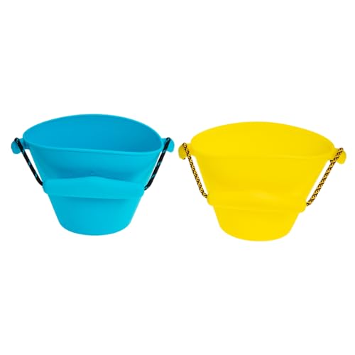 ERINGOGO 2 Stück Faltbarer Silikon Wassereimer Tragbarer Sandspielzeug Bucket für Strand und Garten Langlebig und Vielseitig Einsetzbar Gelb Blau ERINGOGO 2 Stück Faltbarer Silikon Wassereimer Tragbarer Sandspielzeug Bucket für Strand und Garten Langlebig und Vielseitig Einsetzbar Gelb Blau von ERINGOGO