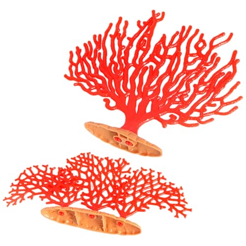 ERINGOGO 2 Stück Gefälschte Koralle Meeresfischbecken Dekoration Landschaft Aquarium Korallenriffverzierungen Bob Korallenverzierung Wasser Klein Vielseitig Groß Rot PVC ERINGOGO 2 Stück Gefälschte Koralle Meeresfischbecken Dekoration Landschaft Aquarium Korallenriffverzierungen Bob Korallenverzierung Wasser Klein Vielseitig Groß Rot PVC von ERINGOGO