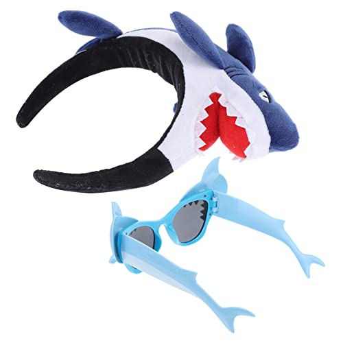 ERINGOGO 2stücke Shark Kostüm Stirnband Und Sonnenbrille Foto Requisiten Für Geburtstagsfeiern Und Themenpartys Lustige Hai-verkleidung Für Erwachsene Deko Für Pool Und Meer-events ERINGOGO 2stücke Shark Kostüm Stirnband Und Sonnenbrille Foto Requisiten Für Geburtstagsfeiern Und Themenpartys Lustige Hai-verkleidung Für Erwachsene Deko Für Pool Und Meer-events von ERINGOGO