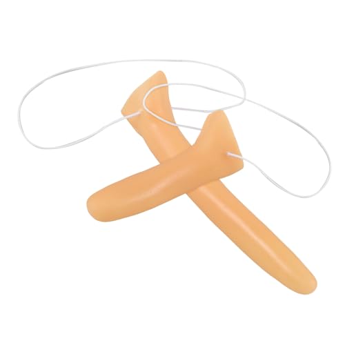ERINGOGO 2 Stück Halloween Cosplay Holz Nase Lange Kurze Hexennase Party Props für Karneval Kostüm Bühne Verkleidung von ERINGOGO