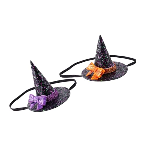 ERINGOGO 2 Stück Halloween Haarreif Bequemes Hexenhut Haarschmuck für Mädchen für Halloween Party Karneval und Festtage Farblich Gemischte und Erwachsene Stirnbänder ERINGOGO 2 Stück Halloween Haarreif Bequemes Hexenhut Haarschmuck für Mädchen für Halloween Party Karneval und Festtage Farblich Gemischte und Erwachsene Stirnbänder von ERINGOGO