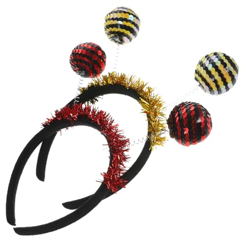 ERINGOGO 2 Stück Halloween Haarreif Teiliges mit Leuchtenden Marienkäfer und Bienenkugeln Langlebiger Karneval Kopfschmuck für Erwachsene Einfach zu Tragen für Halloween Party und Cosplay ERINGOGO 2 Stück Halloween Haarreif Teiliges mit Leuchtenden Marienkäfer und Bienenkugeln Langlebiger Karneval Kopfschmuck für Erwachsene Einfach zu Tragen für Halloween Party und Cosplay von ERINGOGO