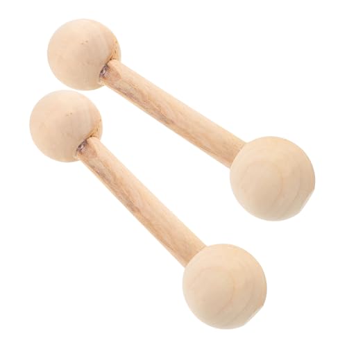 ERINGOGO 2 Stück Holz Hanteln Multifunktionales Trainingsspielzeug für Kleinkinder Ergonomisch Handlich für Jungen und Mädchen Fördert Koordination und Gesunde Bewegung Spielerisch ERINGOGO 2 Stück Holz Hanteln Multifunktionales Trainingsspielzeug für Kleinkinder Ergonomisch Handlich für Jungen und Mädchen Fördert Koordination und Gesunde Bewegung Spielerisch von ERINGOGO