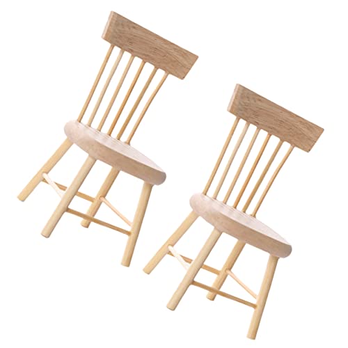 ERINGOGO 2 Stück Holzstuhl Puppenhaus Möbel Dekorative Figuren für Garten Fensterdekoration Kindersichere Spielzeuge Langlebig und Detailreich Holzstuhl Modell für Kreative DIY Projekte ERINGOGO 2 Stück Holzstuhl Puppenhaus Möbel Dekorative Figuren für Garten Fensterdekoration Kindersichere Spielzeuge Langlebig und Detailreich Holzstuhl Modell für Kreative DIY Projekte von ERINGOGO