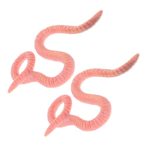 ERINGOGO 2stücke Lebensechte Regenwurm Simulation Für Garten Dekoration Und Tiermodell Spielzeug Für Mädchen Und Lernspiele von ERINGOGO