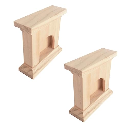 ERINGOGO 2 Stück Kaminminiatur holzmöbel Holz kaminofen Kamin Puppenhaus Puppenhaus Dekoration Simulationsstütze Mini-Schmuck-Accessoire künstlicher Kamin hölzern ERINGOGO 2 Stück Kaminminiatur holzmöbel Holz kaminofen Kamin Puppenhaus Puppenhaus Dekoration Simulationsstütze Mini-Schmuck-Accessoire künstlicher Kamin hölzern von ERINGOGO
