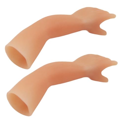 ERINGOGO 2 Stück Kobolds Hand Halloween Hand Halloween Dekoration witzig Fun Funny Presents Partygeschenk Halloween gefälschte Hand Halloween-Requisite Trick Kieselgel von ERINGOGO