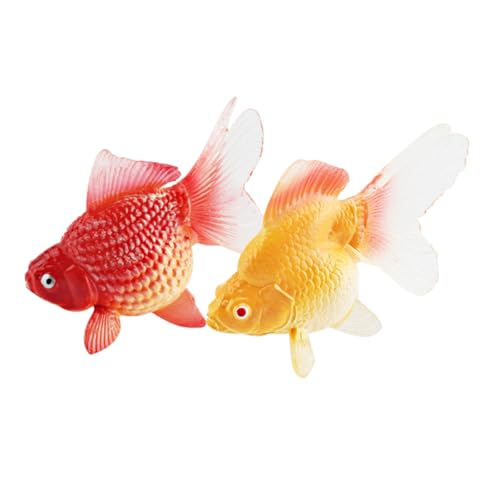 ERINGOGO 2stücke Realistische Goldfisch Modell Figuren Für Aquariumdekoration Künstliche Lebensechte Fische Für Mit Glatter Oberfläche Und Runden Kanten ERINGOGO 2stücke Realistische Goldfisch Modell Figuren Für Aquariumdekoration Künstliche Lebensechte Fische Für Mit Glatter Oberfläche Und Runden Kanten von ERINGOGO