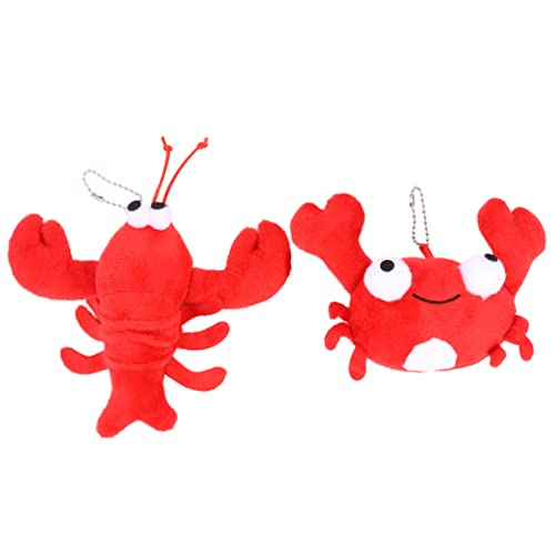 ERINGOGO 2 Stück Krabbenpuppe Hummer-anhänger Hummer Plüschtier Krabbe Plüschtier Pp Baumwolle Rot ERINGOGO 2 Stück Krabbenpuppe Hummer-anhänger Hummer Plüschtier Krabbe Plüschtier Pp Baumwolle Rot von ERINGOGO