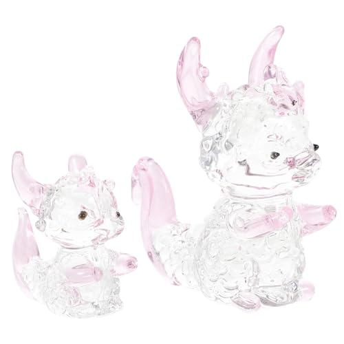 ERINGOGO 2 Stück Kristalldrachenstatue Reptil -Aquarium Drachenplüsch Aqua-Drachen-Set Monster Drachenfigur aus Kristall Kristallfiguren Bezaubernde Drachenfigur Drachenmodell Rosa ERINGOGO 2 Stück Kristalldrachenstatue Reptil -Aquarium Drachenplüsch Aqua-Drachen-Set Monster Drachenfigur aus Kristall Kristallfiguren Bezaubernde Drachenfigur Drachenmodell Rosa von ERINGOGO