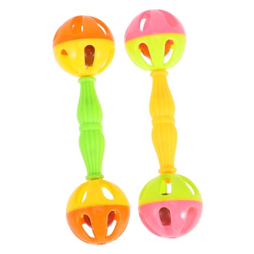 ERINGOGO 2 Stück Kunststoff Ring Hammer Rassel Frühkindliches Lernspielzeug für Papageien Sichere Handspielglocke Hörsinnesentwicklung ERINGOGO 2 Stück Kunststoff Ring Hammer Rassel Frühkindliches Lernspielzeug für Papageien Sichere Handspielglocke Hörsinnesentwicklung von ERINGOGO