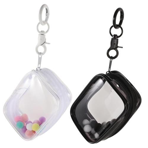 ERINGOGO 2stücke Mini Figuren Aufbewahrungstasche Mit Schlüsselanhänger Und Pomponball Hochtransparente Taschen Für Sammlerstücke Für Figuren Und Zubehör ERINGOGO 2stücke Mini Figuren Aufbewahrungstasche Mit Schlüsselanhänger Und Pomponball Hochtransparente Taschen Für Sammlerstücke Für Figuren Und Zubehör von ERINGOGO