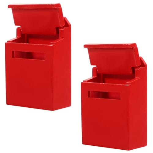 ERINGOGO 2 Stück Letterbox-Modell Miniaturen Briefkasten Post Bausatz Figuren Mini-Mailbox-Modell Mini-briefkästen Für Mini House Decor Hölzern Rot ERINGOGO 2 Stück Letterbox-Modell Miniaturen Briefkasten Post Bausatz Figuren Mini-Mailbox-Modell Mini-briefkästen Für Mini House Decor Hölzern Rot von ERINGOGO