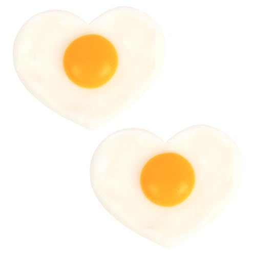 ERINGOGO 2 Stück Liebe pochiertes Eiermodell gefälscht Probieren künstliches gebratenes Ei geformt Künstliche Spiegelei-Requisite für die Küche Anzeigemodell PVC ERINGOGO 2 Stück Liebe pochiertes Eiermodell gefälscht Probieren künstliches gebratenes Ei geformt Künstliche Spiegelei-Requisite für die Küche Anzeigemodell PVC von ERINGOGO