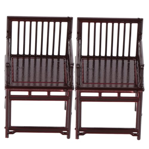 ERINGOGO 2 Stück Maßstab Vintage Abs Kunststoff Modell Stabiles Mini Möbelstück Filigranes Design Leicht und Kompakt Zubehör für Puppenhaus Dekoration und Bastelprojekte von ERINGOGO