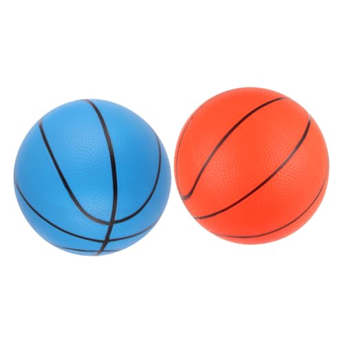 ERINGOGO 2 Stück Mini Basketball für Kleinkinder Kleines Leichtes Kunststoffspielzeug in Leuchtenden Farben Kindgerecht Langlebig für Drinnen und Draußen Fördert Motorische Fähigkeiten und von ERINGOGO