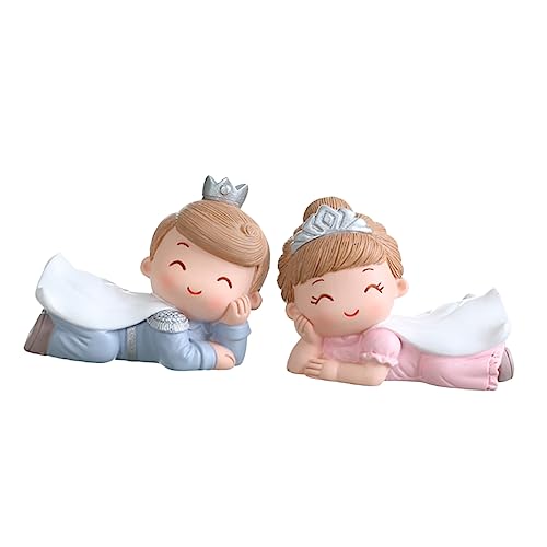 ERINGOGO 2 Stück Mini Figuren aus Harz Niedliche Tortendekoration für Geburtstagskuchen und Auto Innenraum Kreative Ornamenten für Feiern und Anlässe von ERINGOGO