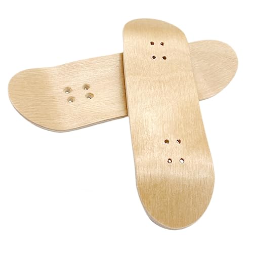 ERINGOGO 2 Stück Mini Finger Skateboard Decks aus Ahornholz Langlebiges DIY Zubehör für Finger Skateboards Installieren mit Vorgebohrten Löchern und Tricks ERINGOGO 2 Stück Mini Finger Skateboard Decks aus Ahornholz Langlebiges DIY Zubehör für Finger Skateboards Installieren mit Vorgebohrten Löchern und Tricks von ERINGOGO