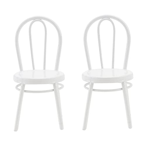 ERINGOGO 2pcs Eisen Nachahmung Miniatur Stühle Maßstab 112 Puppenhaus Möbel Dekorationen Für Kinder Spielzeug ERINGOGO 2pcs Eisen Nachahmung Miniatur Stühle Maßstab 112 Puppenhaus Möbel Dekorationen Für Kinder Spielzeug von ERINGOGO