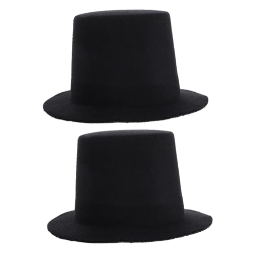 ERINGOGO 2 Stück Mini Top Hats Schwarz Puppenhut Bastelset aus Eva und Stoff für DIY Puppen Kostüm Zubehör und Kreative Dekorationen ERINGOGO 2 Stück Mini Top Hats Schwarz Puppenhut Bastelset aus Eva und Stoff für DIY Puppen Kostüm Zubehör und Kreative Dekorationen von ERINGOGO