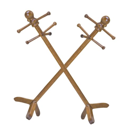 ERINGOGO 2 Stück Mini Vintage Kleiderständer mit Hutständer Puppenzubehör für Kreative Spiel und Dekorationsideen von ERINGOGO