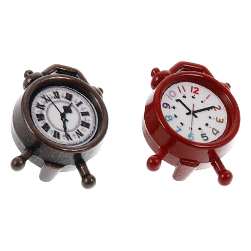 ERINGOGO 2 Stück Mini Wecker Heimdekoration Puppenhaus Wohnzimmermöbel Puppenhaus Miniaturen Winzige Figuren Mini Sachen Süße Figuren Puppenhaus Wohnzimmerdekor Puppenhaus Uhr ERINGOGO 2 Stück Mini Wecker Heimdekoration Puppenhaus Wohnzimmermöbel Puppenhaus Miniaturen Winzige Figuren Mini Sachen Süße Figuren Puppenhaus Wohnzimmerdekor Puppenhaus Uhr von ERINGOGO